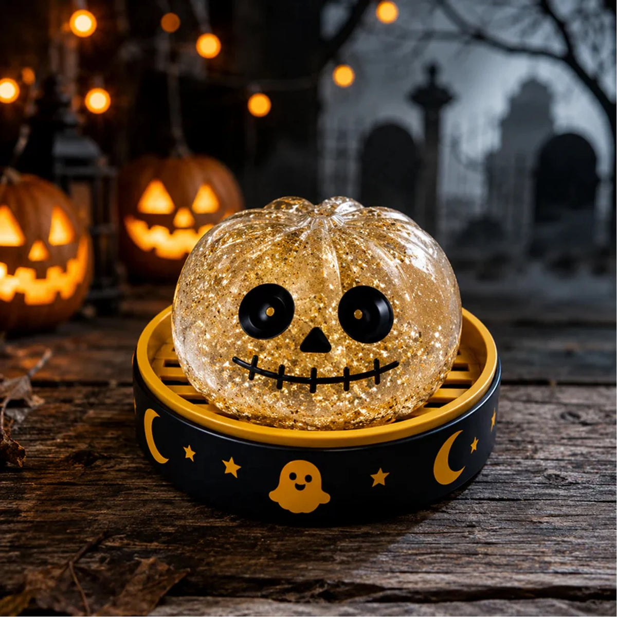 Halloween Ghost Dumpling Squishy Halloween Dumpling Squishy Mystery Blind Box Dumplings Stress Balls Stretchy Clear Gel Fidget Sensory Toy Squishy Dumpling with Steamer Base Halloween Holiday,1Pc